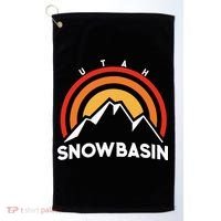 Retro Snowbasin Utah Golf Towel thumb 0