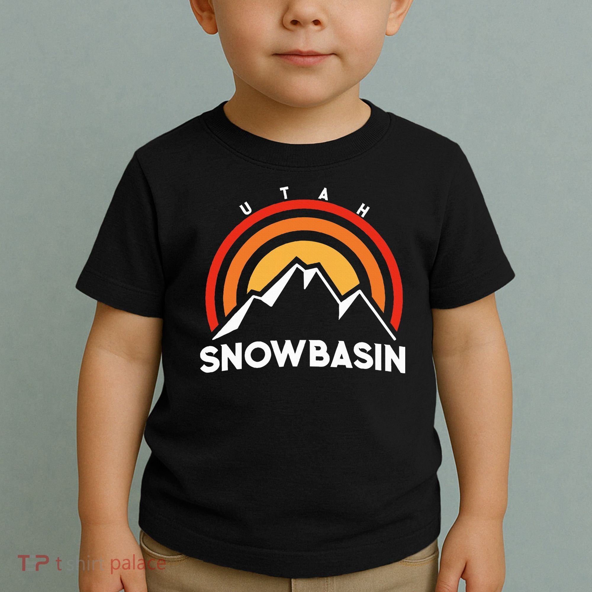 Retro Snowbasin Utah Toddler T-Shirt