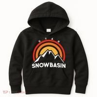 Retro Snowbasin Utah Kids Hoodie thumb 0