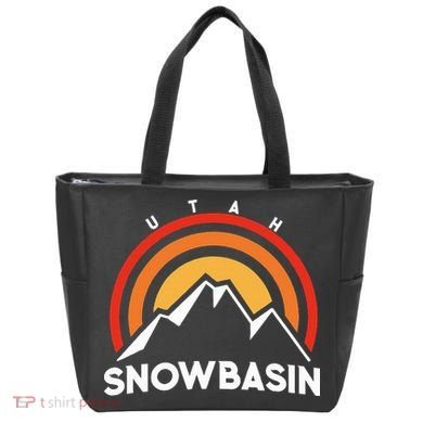 Retro Snowbasin Utah Tote Bag