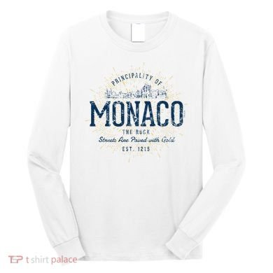 Retro Style Vintage Monaco Long Sleeve Shirt