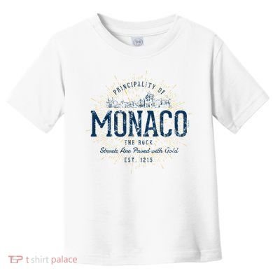 Retro Style Vintage Monaco Toddler T-Shirt