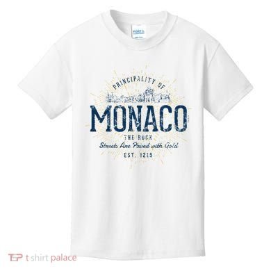 Retro Style Vintage Monaco Kids T-Shirt