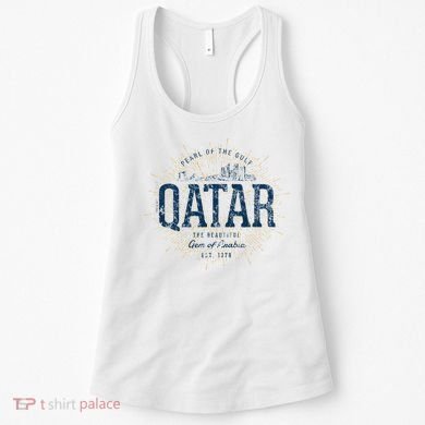 Retro Style Vintage Qatar Women's Tank Top