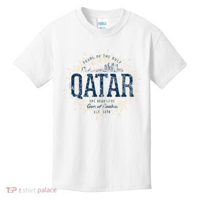 Retro Style Vintage Qatar Kids T-Shirt
