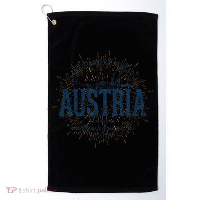 Retro Style Vintage Austria Golf Towel