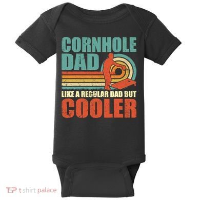 Retro Style Vintage Cornhole Dad Father's Day Baby Bodysuit