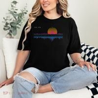 Retrowave Synthwave Vaporwave Sunset Aesthetic Comfort Colors T-Shirt thumb 2