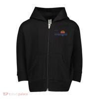 Retrowave Synthwave Vaporwave Sunset Aesthetic Toddler Zip Fleece Hoodie thumb 0