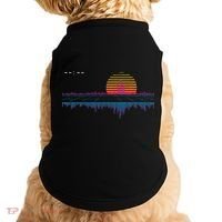 Retrowave Synthwave Vaporwave Sunset Aesthetic Doggie Tank thumb 0