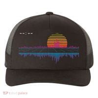Retrowave Synthwave Vaporwave Sunset Aesthetic Yupoong Adult 5-Panel Trucker Hat thumb 0