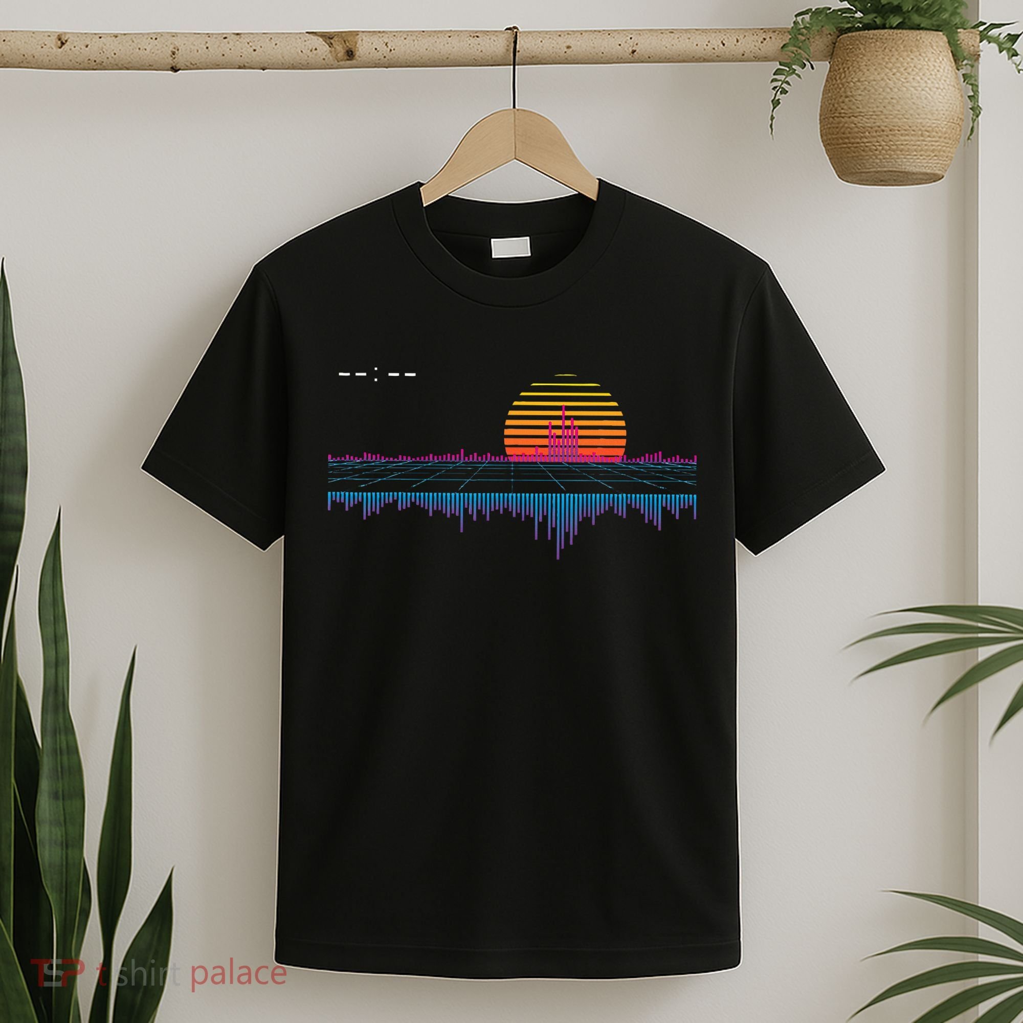 Retrowave Synthwave Vaporwave Sunset Aesthetic T-Shirt