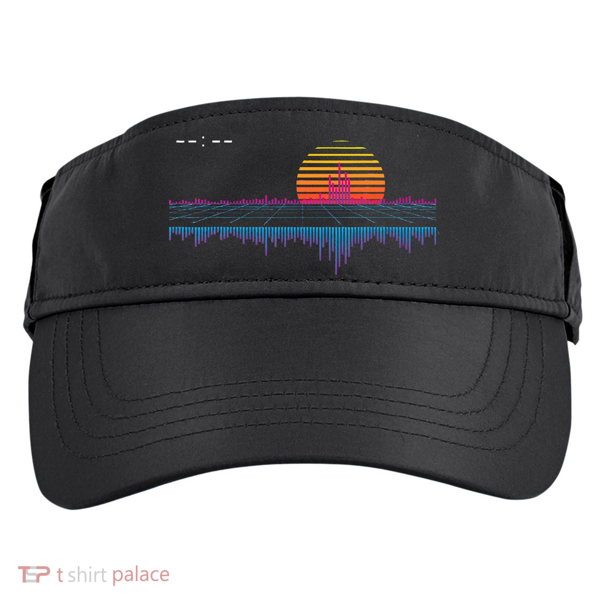 Retrowave Synthwave Vaporwave Sunset Aesthetic Adult Drive Performance Visor