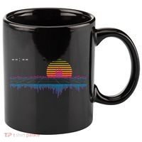 Retrowave Synthwave Vaporwave Sunset Aesthetic 11oz C Handle Ceramic Mug thumb 0