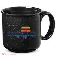 Retrowave Synthwave Vaporwave Sunset Aesthetic 15oz Campfire Ceramic Mug thumb 0