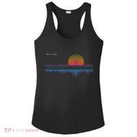 Retrowave Synthwave Vaporwave Sunset Aesthetic Ladies PosiCharge Competitor Racerback Tank thumb 0