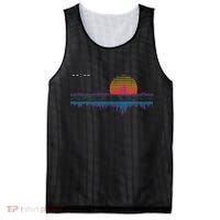 Retrowave Synthwave Vaporwave Sunset Aesthetic Mesh Reversible Basketball Jersey Tank thumb 0