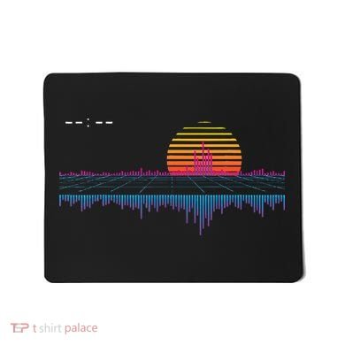Retrowave Synthwave Vaporwave Sunset Aesthetic Mousepad