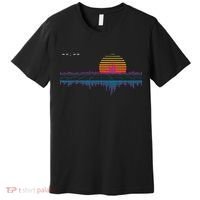 Retrowave Synthwave Vaporwave Sunset Aesthetic Premium T-Shirt thumb 0