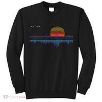Retrowave Synthwave Vaporwave Sunset Aesthetic Tall Sweatshirt thumb 0