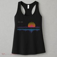 Retrowave Synthwave Vaporwave Sunset Aesthetic Women's Tank Top thumb 3