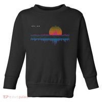 Retrowave Synthwave Vaporwave Sunset Aesthetic Toddler Sweatshirt thumb 0