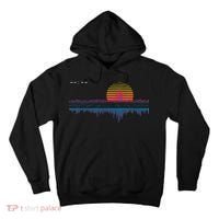 Retrowave Synthwave Vaporwave Sunset Aesthetic Tall Hoodie thumb 0