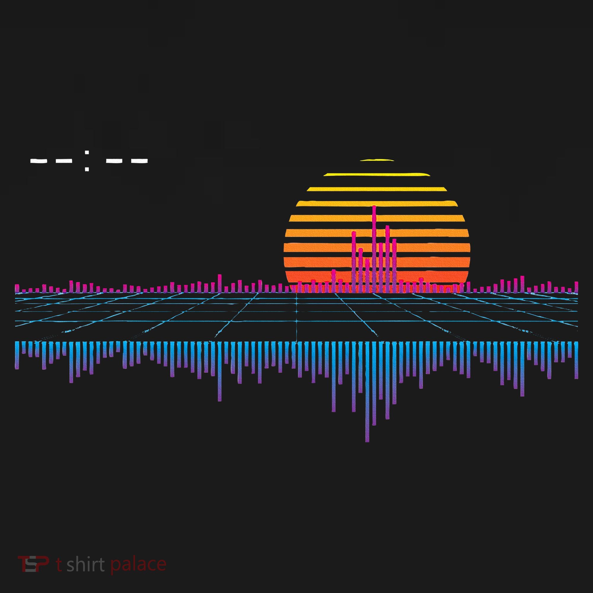 Retrowave Synthwave Vaporwave Sunset Aesthetic Short Acrylic Beanie