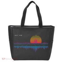 Retrowave Synthwave Vaporwave Sunset Aesthetic Tote Bag thumb 0