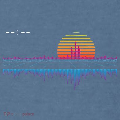 Retrowave Synthwave Vaporwave Sunset Aesthetic Comfort Colors Garment-Dyed Hooded Sweatshirt