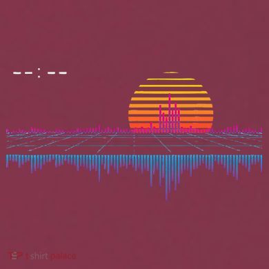 Retrowave Synthwave Vaporwave Sunset Aesthetic 16oz Travel Tumbler