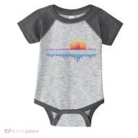 Retrowave Synthwave Vaporwave Sunset Aesthetic Infant Baby Jersey Bodysuit thumb 0