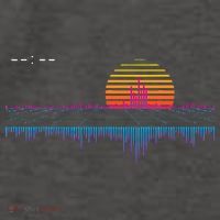 Retrowave Synthwave Vaporwave Sunset Aesthetic Vector Backpack thumb 2