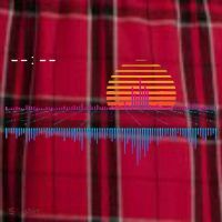 Retrowave Synthwave Vaporwave Sunset Aesthetic Men's Flannel Plaid Pajama Pants thumb 2