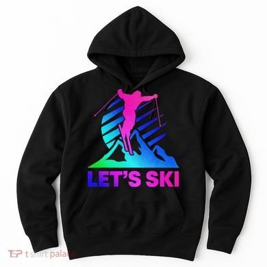 Retro Ski Vintage 80s 90s Skiing Outfit Hoodie