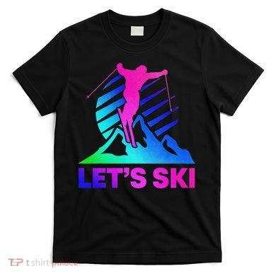Retro Ski Vintage 80s 90s Skiing Outfit T-Shirt