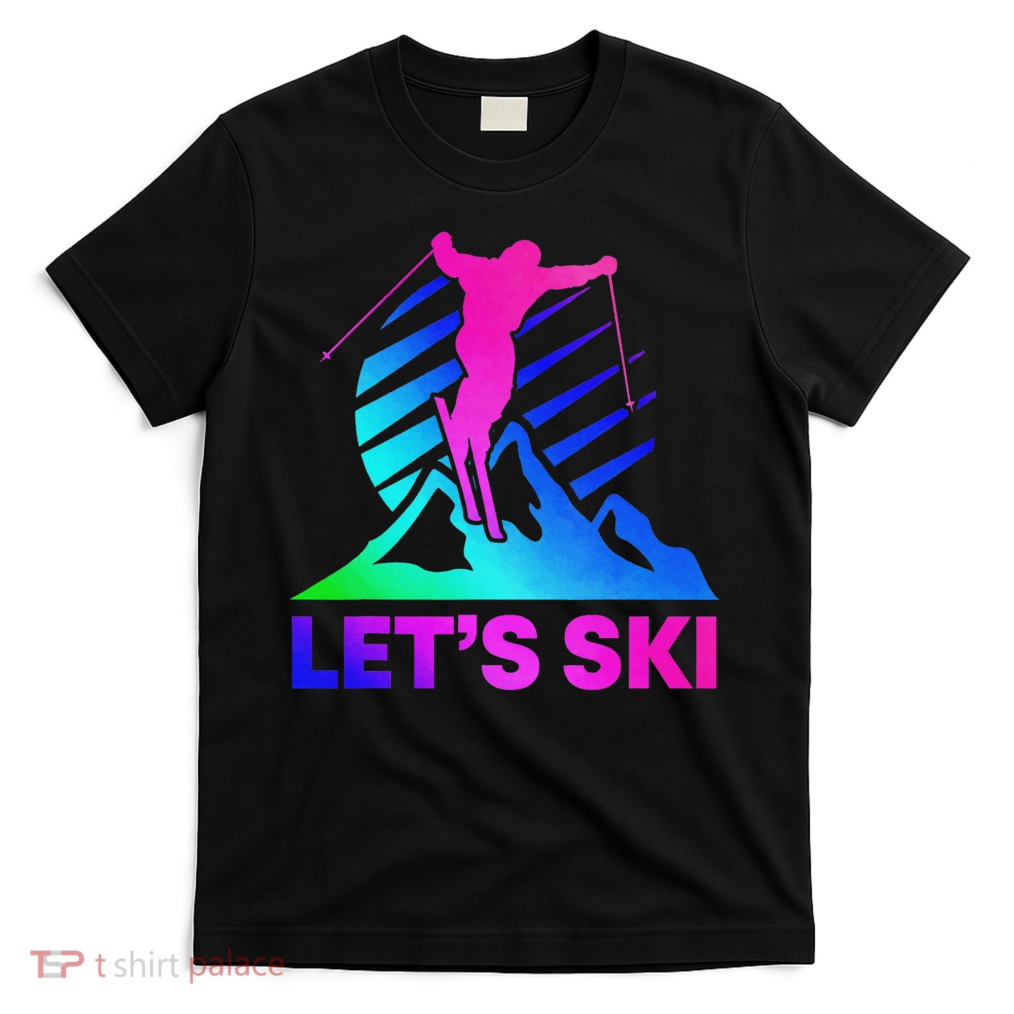 Retro Ski Vintage 80s 90s Skiing Outfit T-Shirt