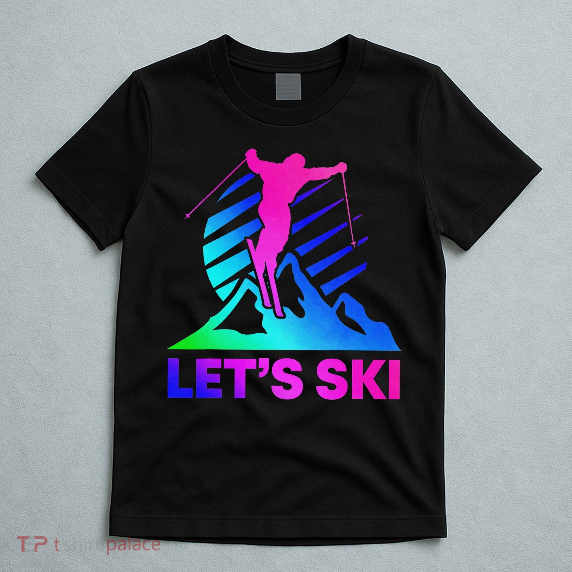 Retro Ski Vintage 80s 90s Skiing Outfit T-Shirt