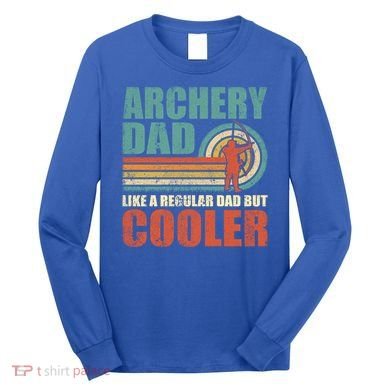 Retro Style Vintage Archery Dad Father's Day Gift Long Sleeve Shirt