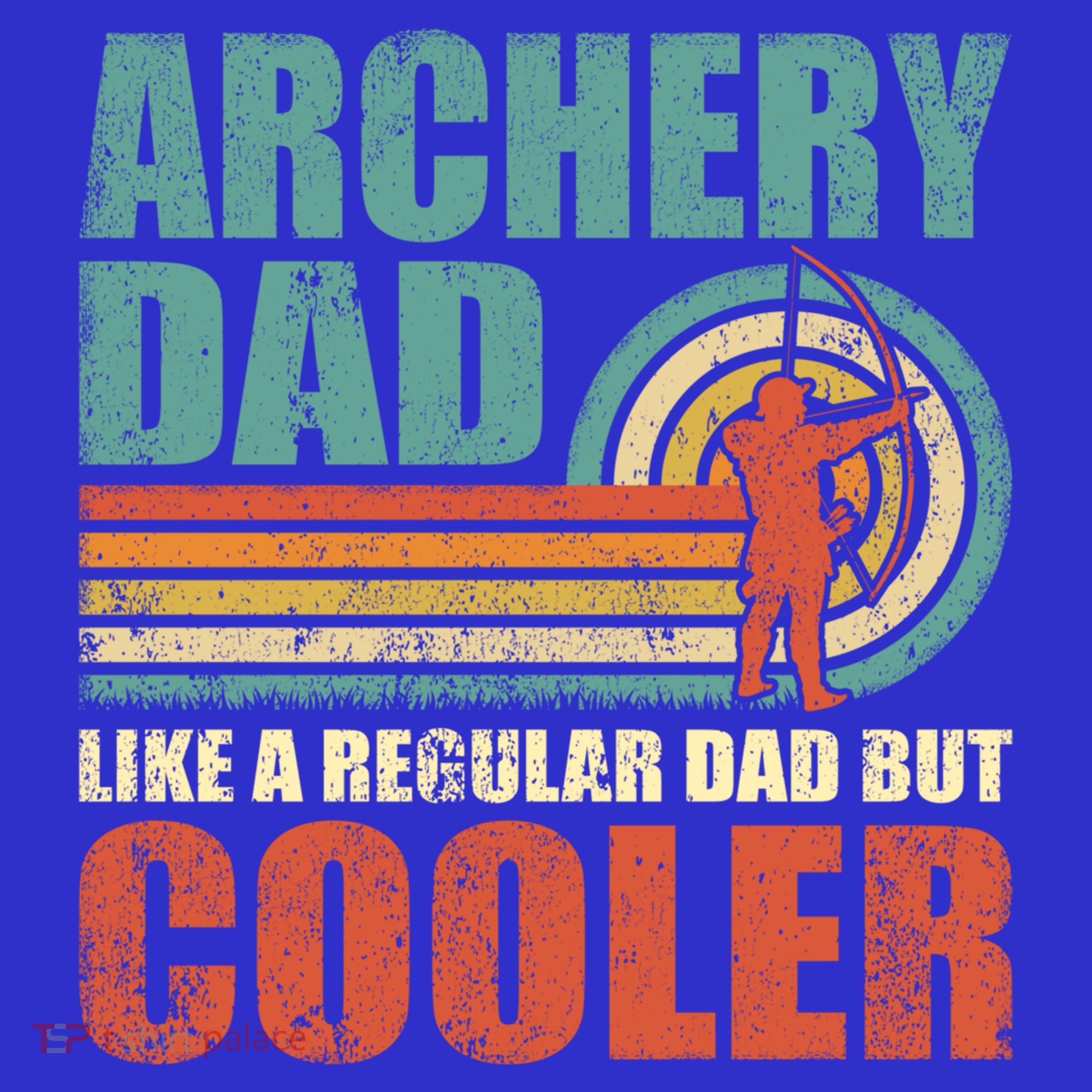 Retro Style Vintage Archery Dad Father's Day Gift T-Shirt