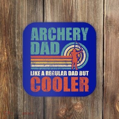 Retro Style Vintage Archery Dad Father's Day Gift Coaster