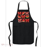 Retro Summer Vibes Coquette Bow Watermelon Summer Vacation Apron thumb 0