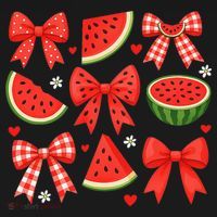 Retro Summer Vibes Coquette Bow Watermelon Summer Vacation Baby Bodysuit thumb 2