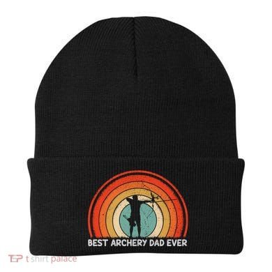 Retro Style Vintage Best Archery Dad Ever Father's Day Gift Beanie