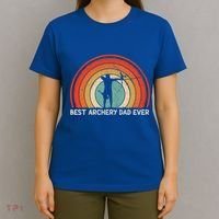 Retro Style Vintage Best Archery Dad Ever Father's Day Gift T-Shirt thumb 4