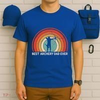 Retro Style Vintage Best Archery Dad Ever Father's Day Gift T-Shirt thumb 6
