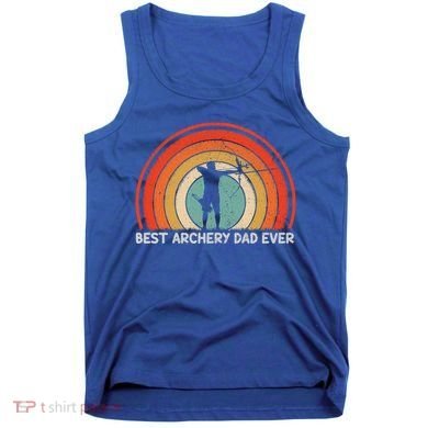 Retro Style Vintage Best Archery Dad Ever Father's Day Gift Tank Top