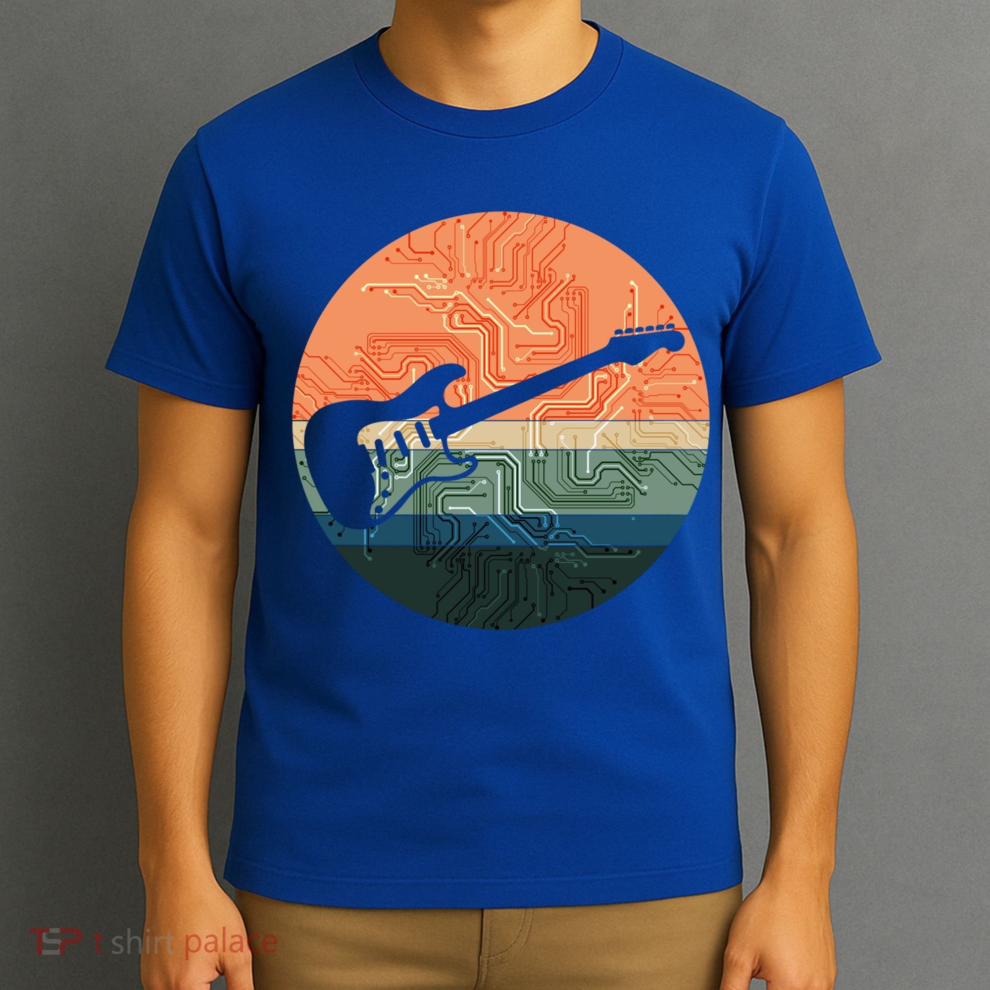 Retro Style Vintage Guitar Electric Acoustic Instrut Gift T-Shirt