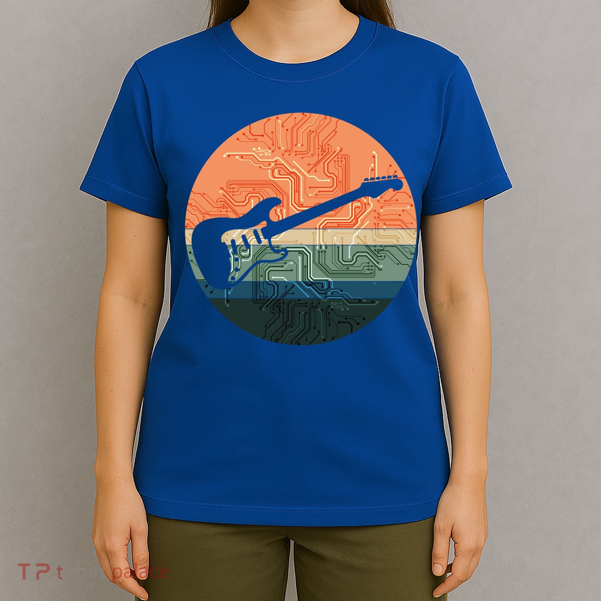 Retro Style Vintage Guitar Electric Acoustic Instrut Gift T-Shirt