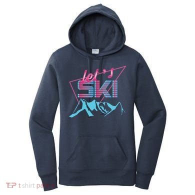 Retro Ski Vintage 80s Ski Costume Women's Hoodie